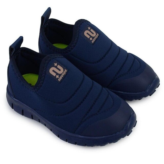 Tenis Infantil Menino Novope Calce Facil Azul - 100012