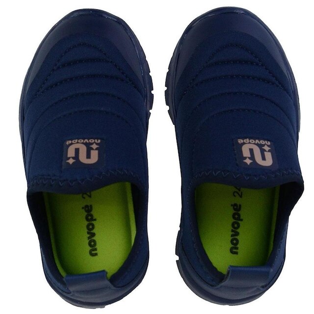 Tenis Infantil Menino Novope Calce Facil Azul - 100012