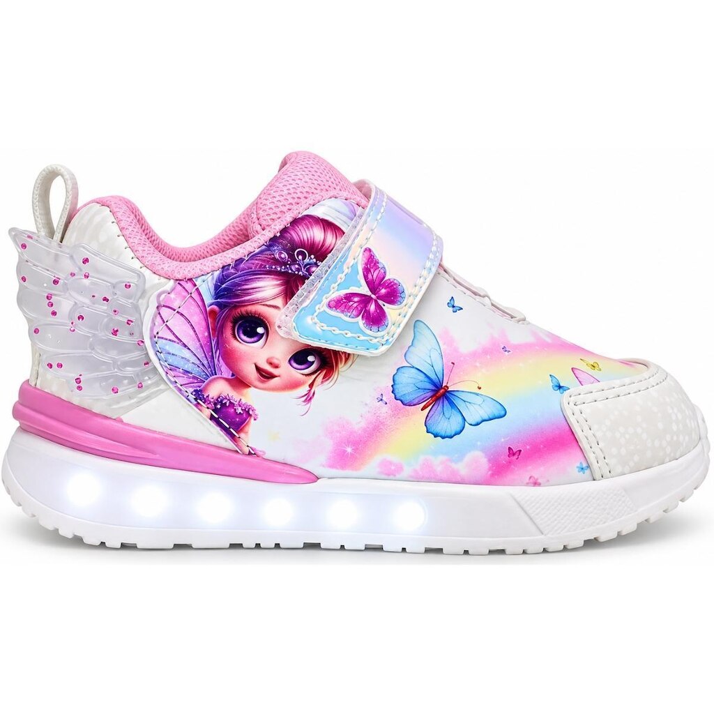 Tênis Infantil Mini-pé Fada com LED Confortavel