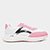 Tênis Infantil Molekinha Casual Menina - Branco+Rosa