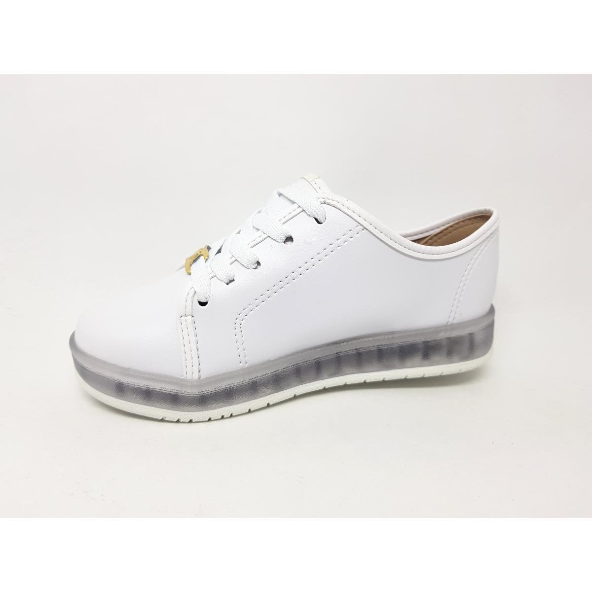 tenis de led feminino branco
