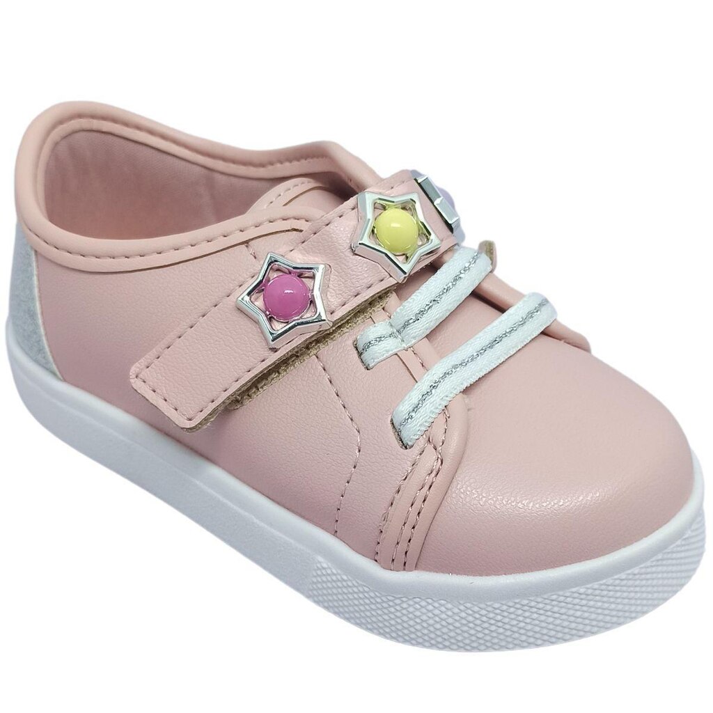 Tênis Infantil Molekinha Menina Casual com Estrelas Conforto