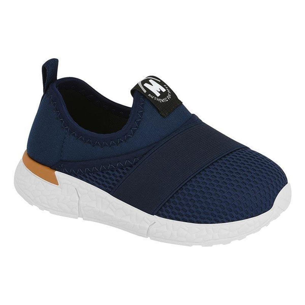 Tênis Infantil Molekinho Slip On Masculino 2609.109 - Azul Menor preço em Tênis Infantil Molekinho Slip On Masculino 2609.109 - Azul