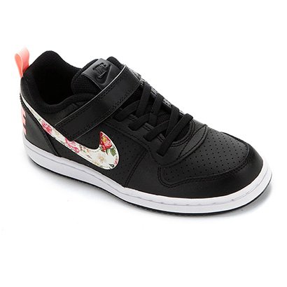 tênis nike infantil court borough low floral feminino