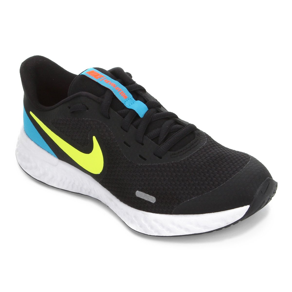 Tênis Infantil Nike Revolution 5 - Preto+verde Menor preço em Tênis Infantil Nike Revolution 5 - Preto+verde