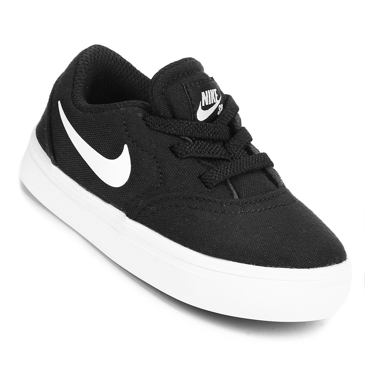 Tênis Infantil Nike Sb Check Cnvs - Preto+Branco Menor preço em Tênis Infantil Nike Sb Check Cnvs - Preto+Branco