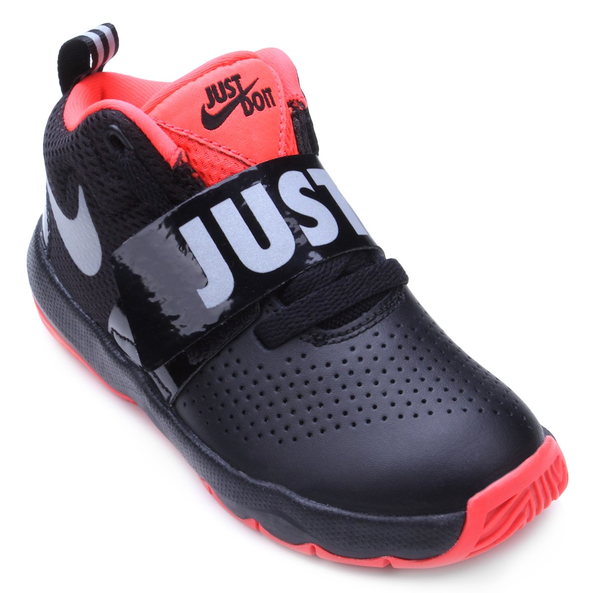 tênis infantil couro nike team hustle d masculino