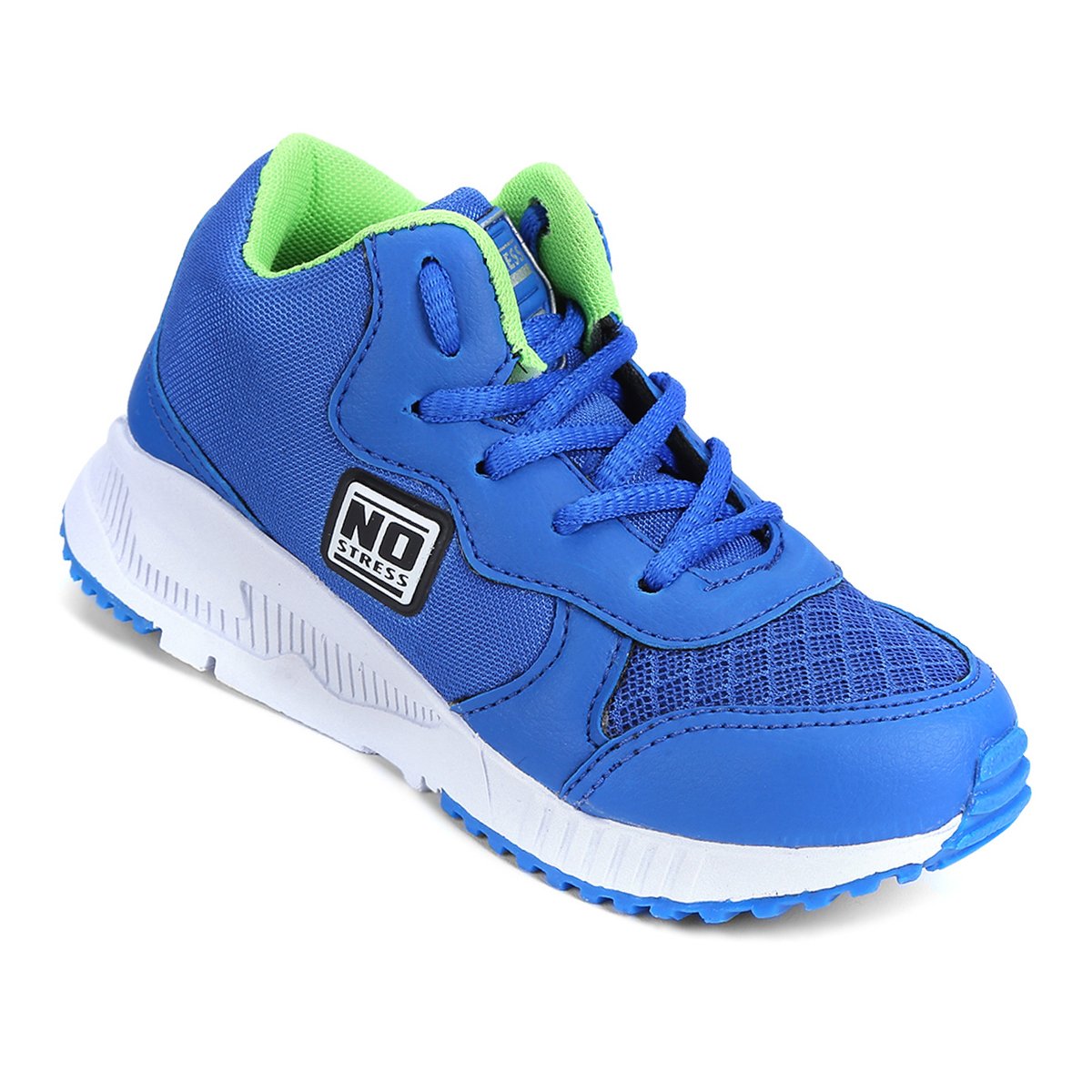 Tênis Infantil No Stress Street Bebê Masculino - Azul Royal+Verde Limão é ruim? Tênis Infantil No Stress Street Bebê Masculino - Azul Royal+Verde Limão é boa?