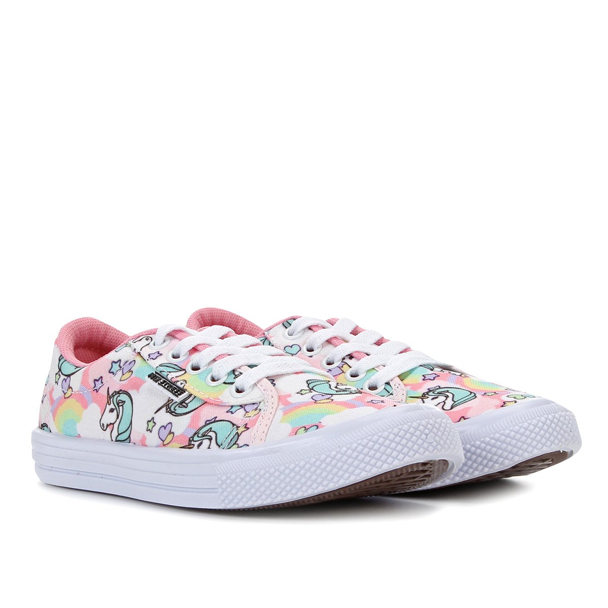 Tênis Infantil No Stress Unicórnio Feminino - Rosa Menor preço em Tênis Infantil No Stress Unicórnio Feminino - Rosa