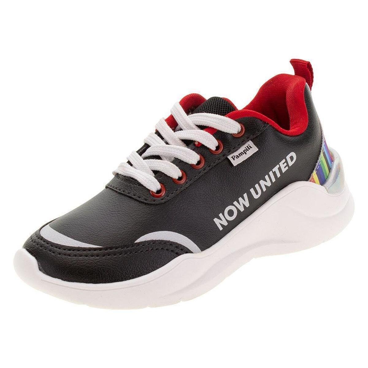 Tênis Infantil Now United Pampili - 658001 - Preto Menor preço em Tênis Infantil Now United Pampili - 658001 - Preto