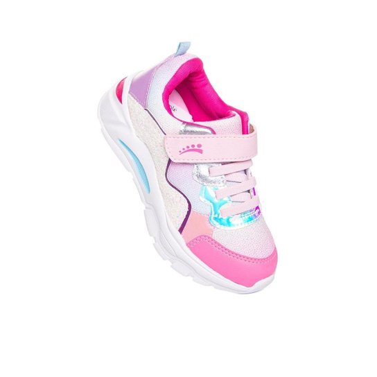 Tênis Infantil Ortopasso Wave Glitter 33/35 Pink