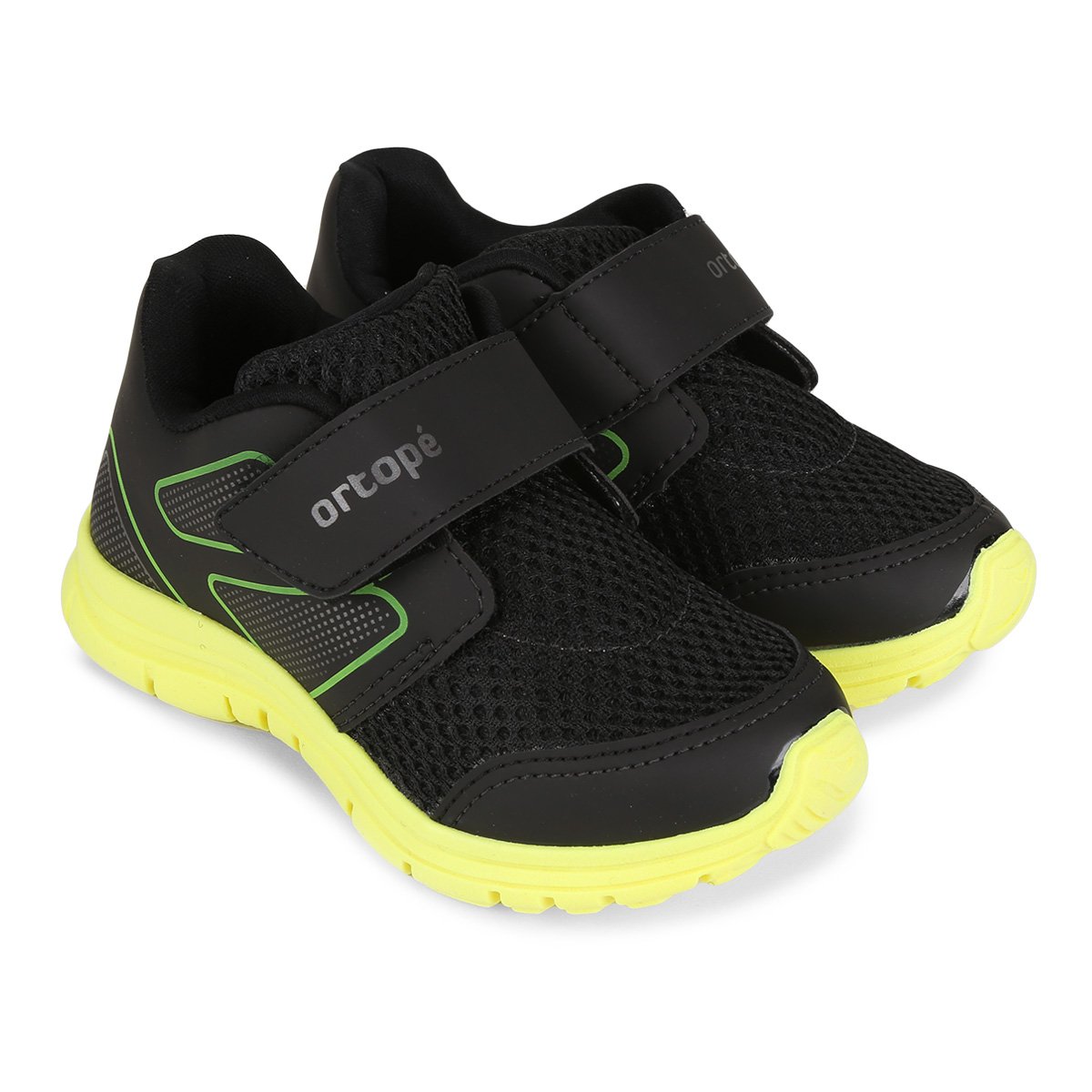 tenis ortope preto com velcro
