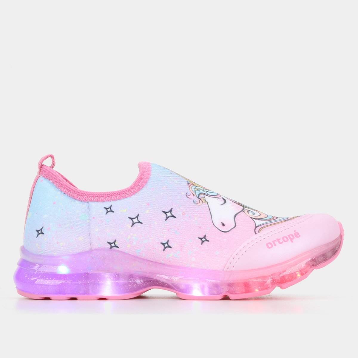 Tênis Infantil Ortopé Power Light Menina - Rosa Menor preço em Tênis Infantil Ortopé Power Light Menina - Rosa