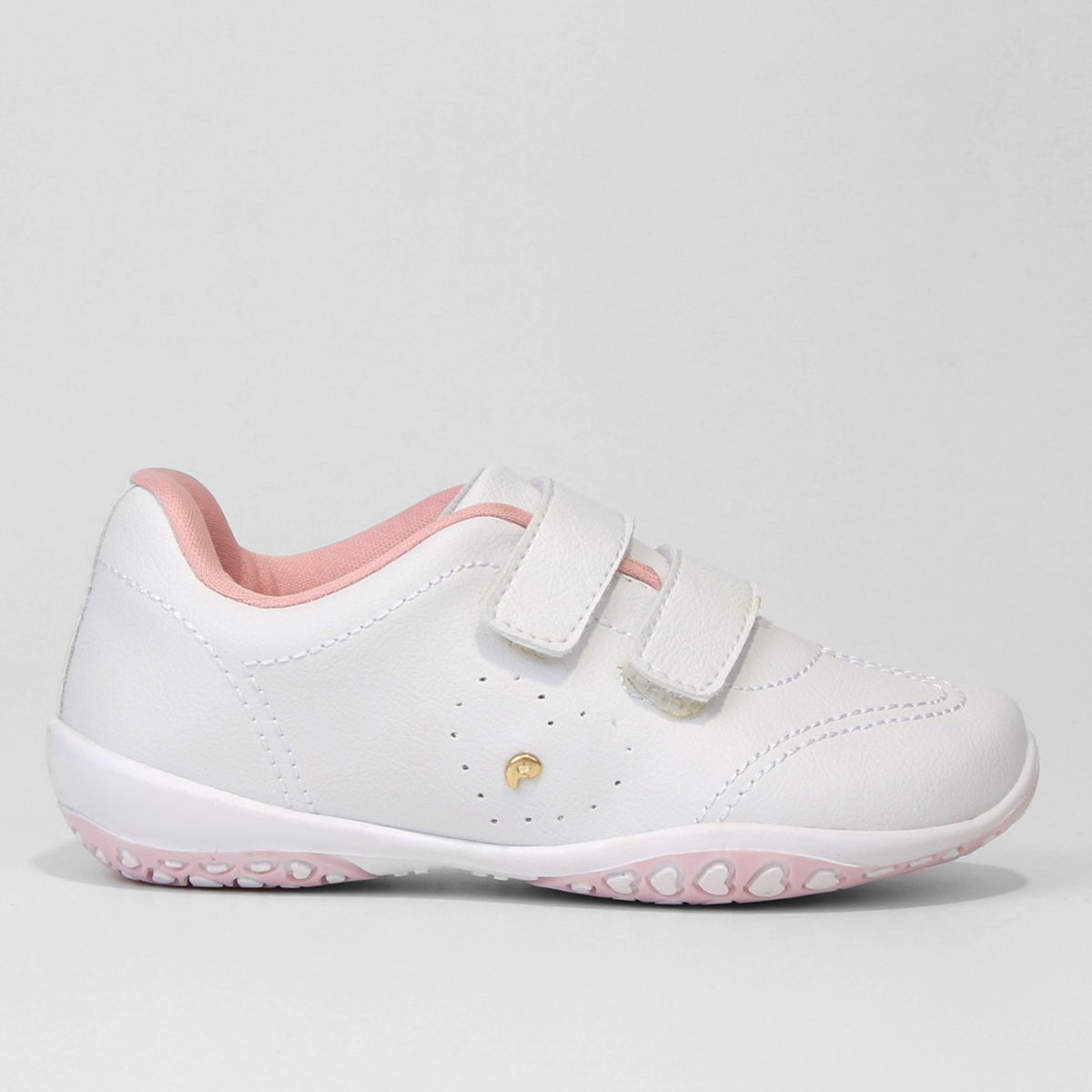 Tênis Infantil Pampili Honey Feminino - Branco+Rosa Menor preço em Tênis Infantil Pampili Honey Feminino - Branco+Rosa