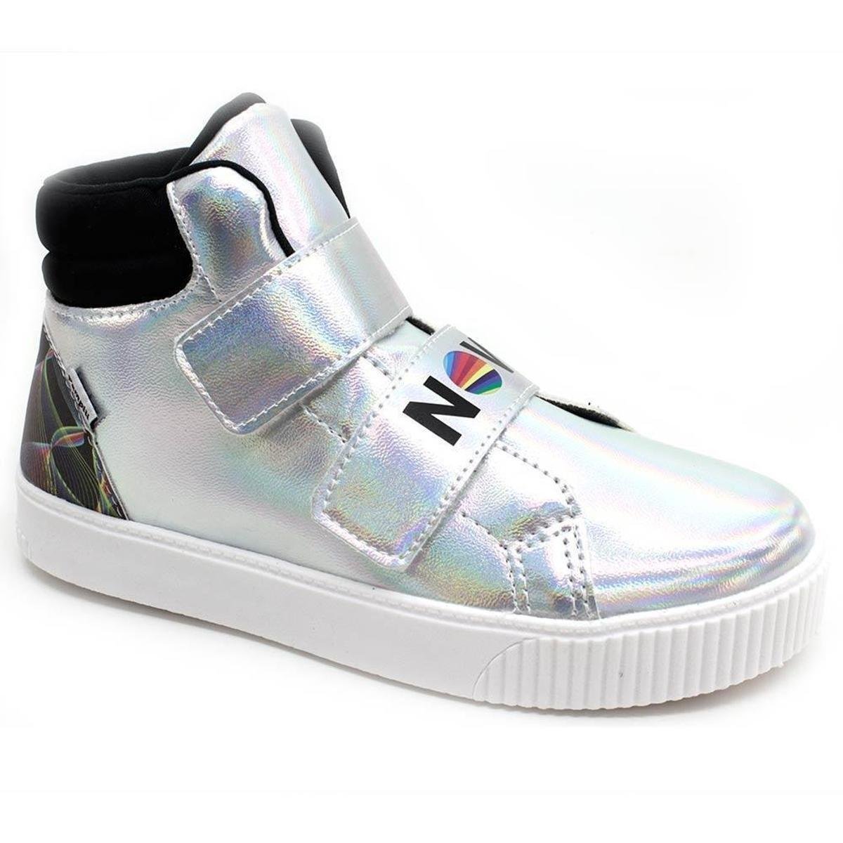 Tênis Infantil Pampili Now United 435205 - Prata Menor preço em Tênis Infantil Pampili Now United 435205 - Prata