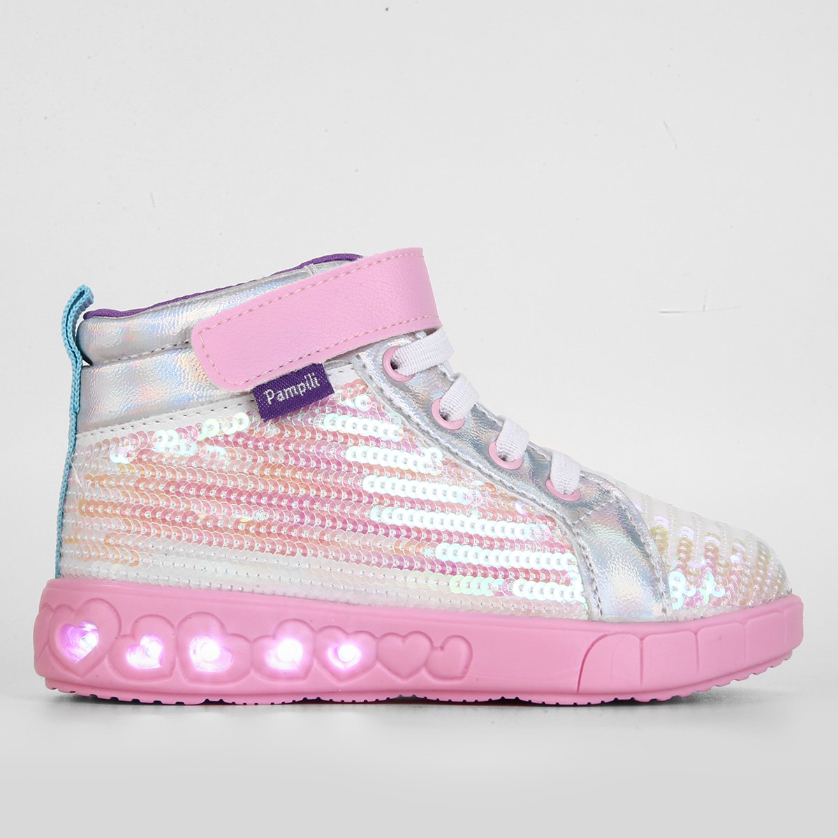 Tênis Infantil Pampili Sneaker Luz-670030 - Rosa Menor preço em Tênis Infantil Pampili Sneaker Luz-670030 - Rosa