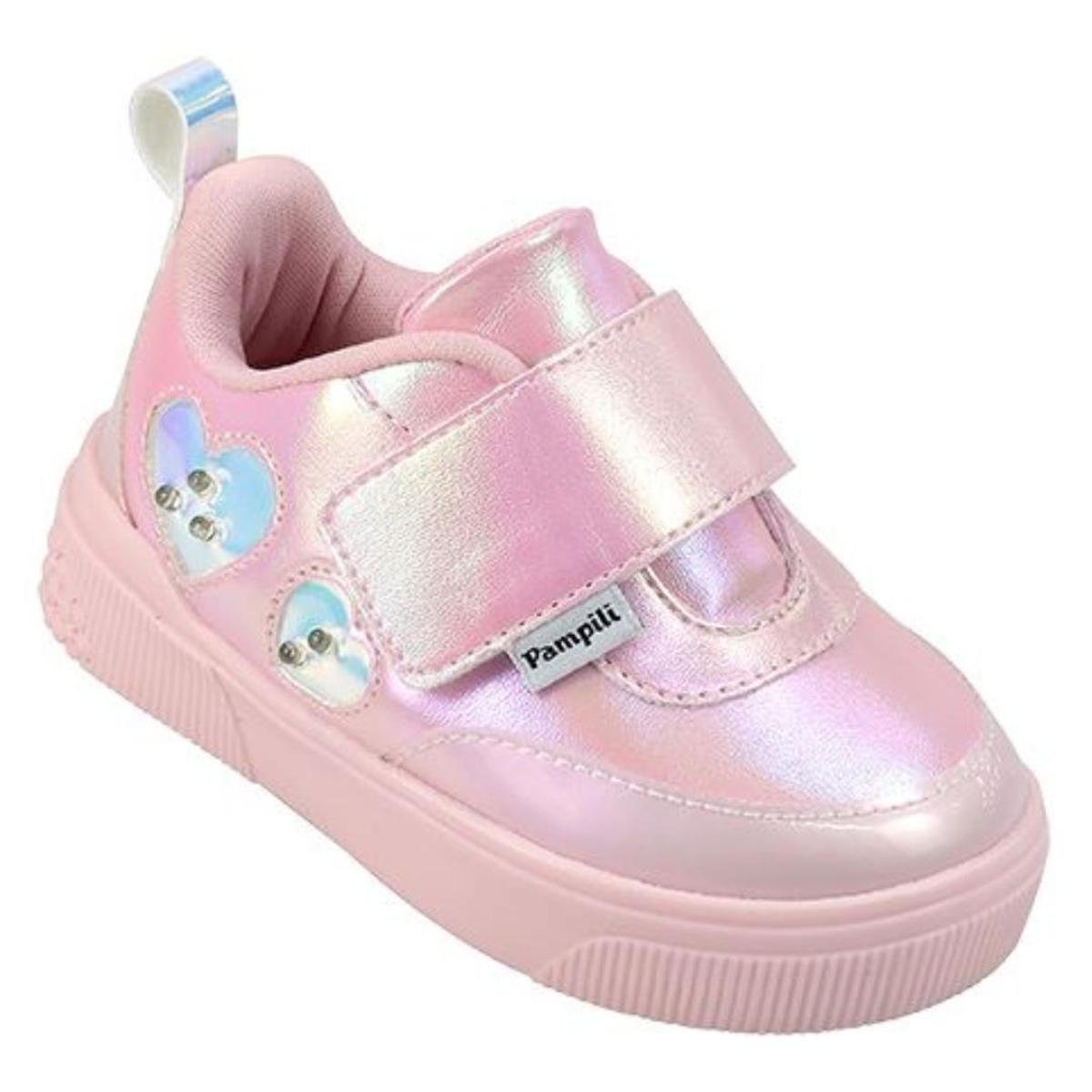 Tênis Infantil Pampili Yumi 721.005 Led Holográfico Menor preço em Tênis Infantil Pampili Yumi 721.005 Led Holográfico