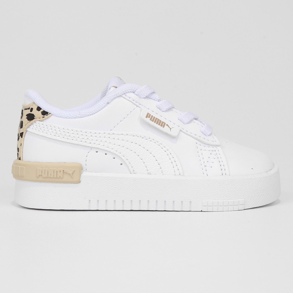 Tênis Infantil Puma Jada Animal Ac Menina - Branco Menor preço em Tênis Infantil Puma Jada Animal Ac Menina - Branco