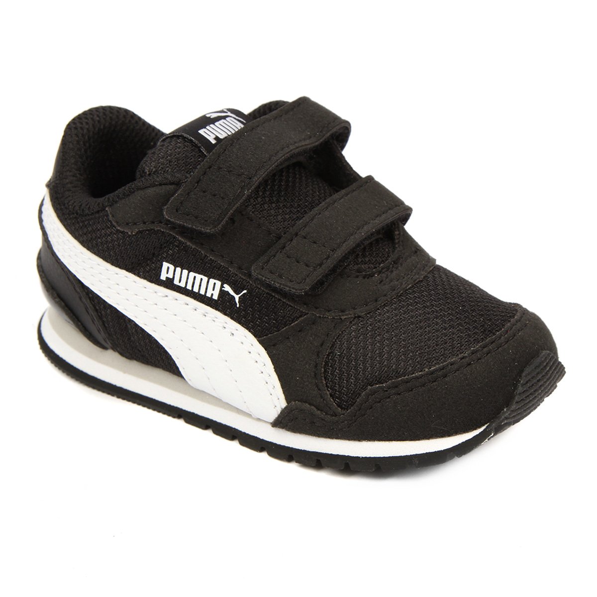 Tênis Infantil Puma Runner V2 Mesh V - Preto+Cinza Menor preço em Tênis Infantil Puma Runner V2 Mesh V - Preto+Cinza