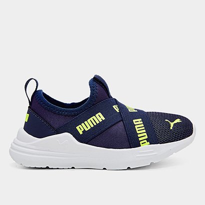 Tênis Infantil Puma Slip On Wired Run - Unissex