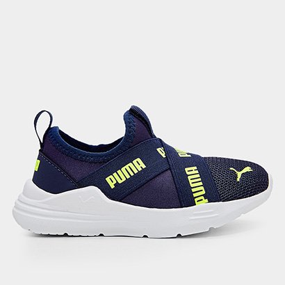 Tênis Infantil Puma Slip On Wired Run - Unissex