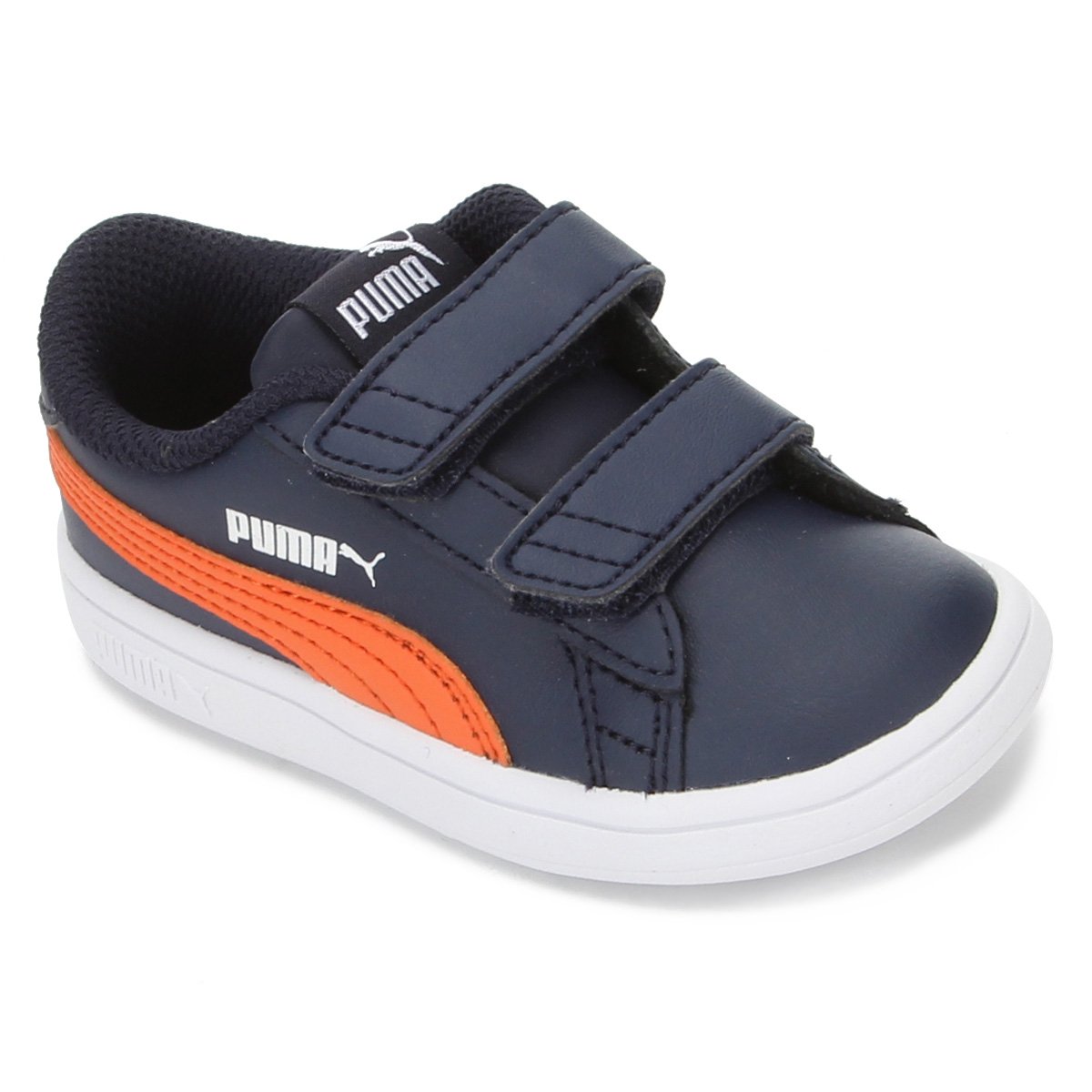 Tênis Infantil Puma Smash V2 L V Baby - Marinho+Laranja é ruim? Tênis Infantil Puma Smash V2 L V Baby - Marinho+Laranja é boa?