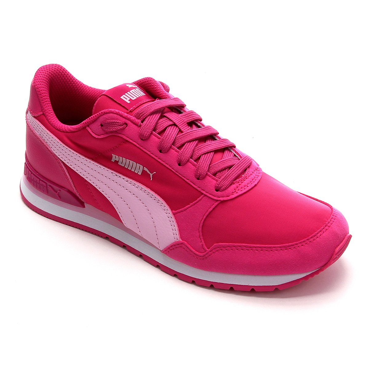 Tênis Infantil Puma St Runner V2 Nl Jr - Rosa+Branco Menor preço em Tênis Infantil Puma St Runner V2 Nl Jr - Rosa+Branco