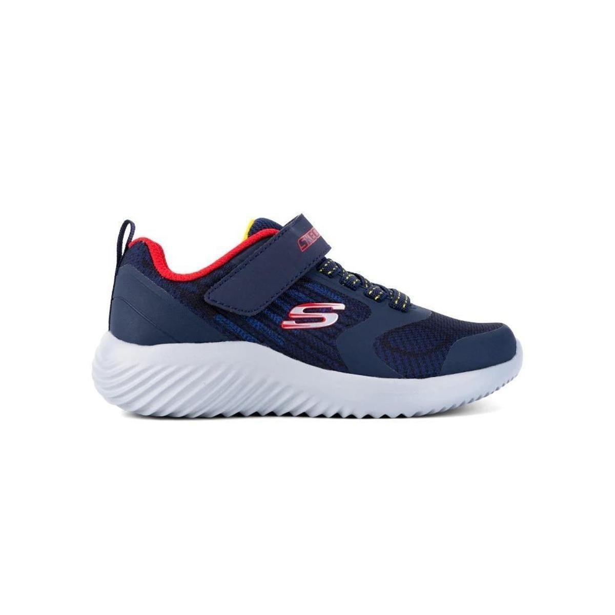 Tênis Infantil Skechers Bounder gorven - Azul marinho/vermelho - Azul Escuro Menor preço em Tênis Infantil Skechers Bounder gorven - Azul marinho/vermelho - Azul Escuro