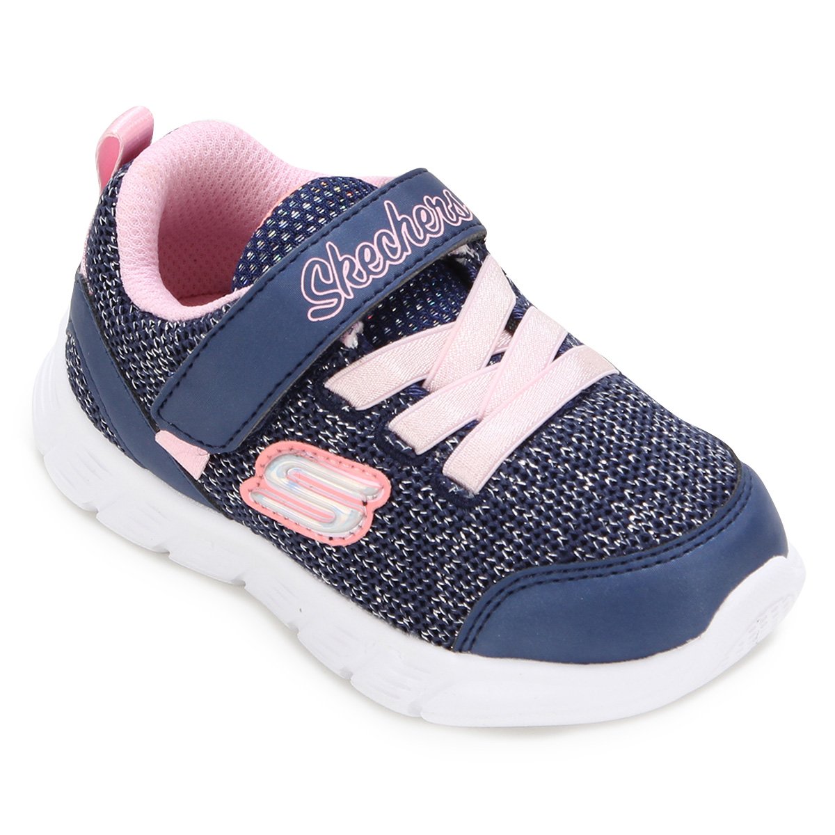 Tênis Infantil Skechers Comfy Flex Moving On Feminino - Azul+Rosa é ruim? Tênis Infantil Skechers Comfy Flex Moving On Feminino - Azul+Rosa é boa?