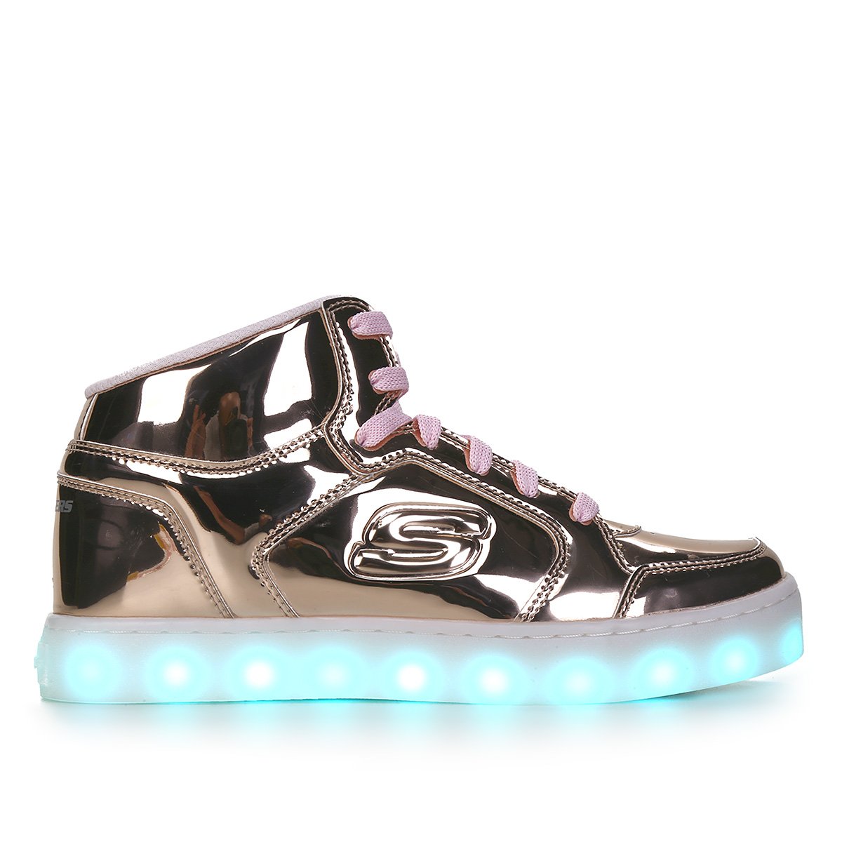 Tênis Infantil Skechers Energy Lights-Dance-N-Dazzle Feminino - Rosê Menor preço em Tênis Infantil Skechers Energy Lights-Dance-N-Dazzle Feminino - Rosê
