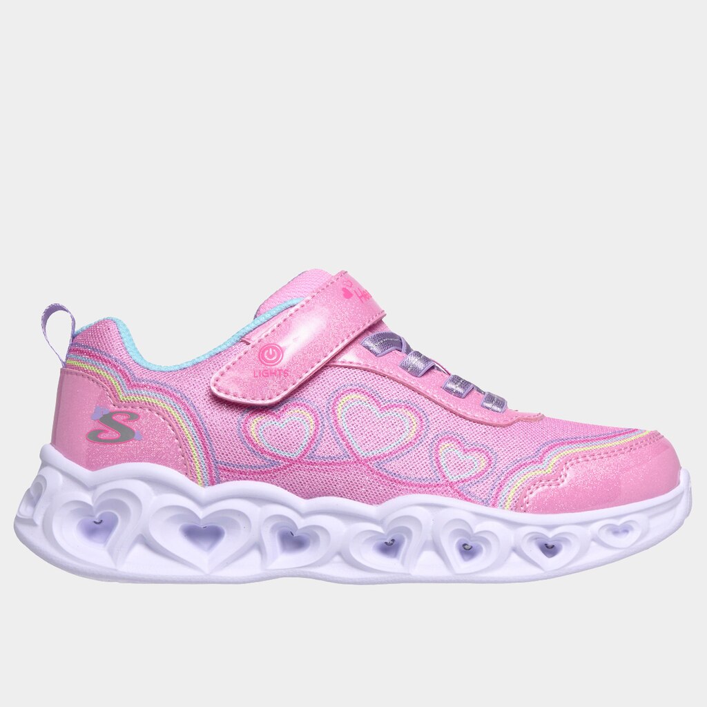 Tênis Infantil Skeches Heart Lights - Bubble Love Menina
