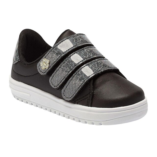 Tênis Infantil Tininha Menina 3 Tiras Gliter 26-001