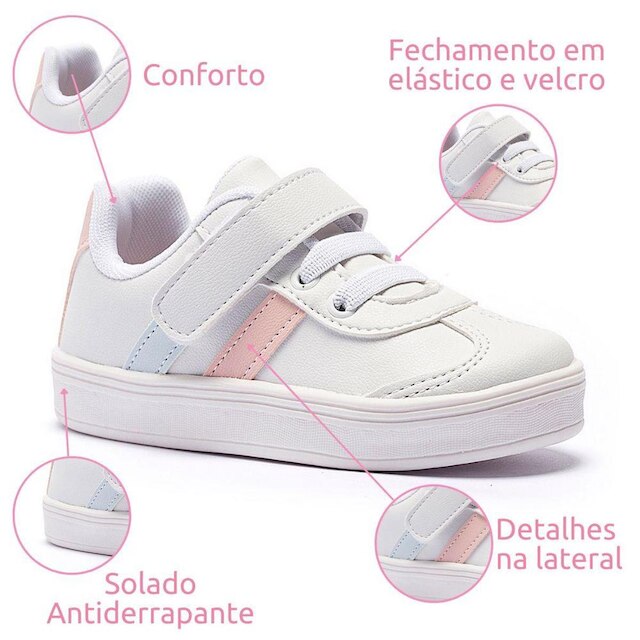Tênis Infantil Tininha Menina Casual Moda