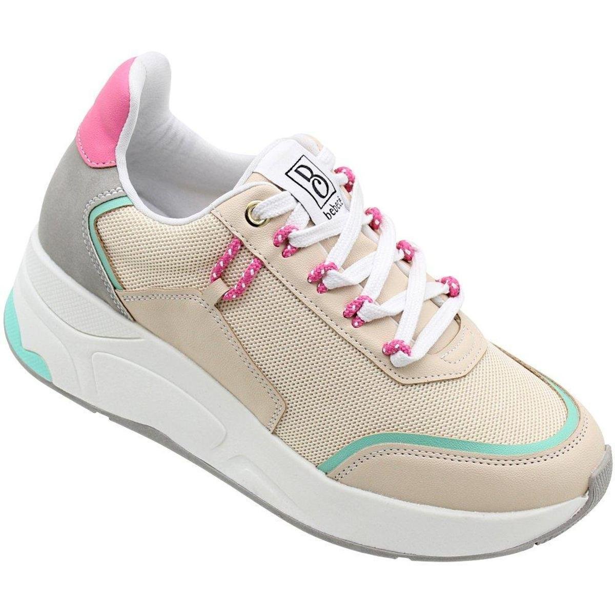 Tênis Jogging Bebecê Cano Baixo Flatform Sola Alta Grossa Feminino