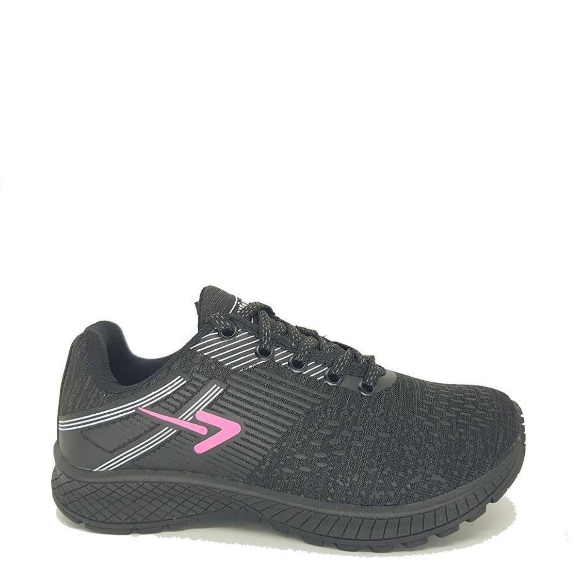 Tênis Jogging Box 200 Mesclado Cadarço Dia A Dia Feminino - Preto Menor preço em Tênis Jogging Box 200 Mesclado Cadarço Dia A Dia Feminino - Preto