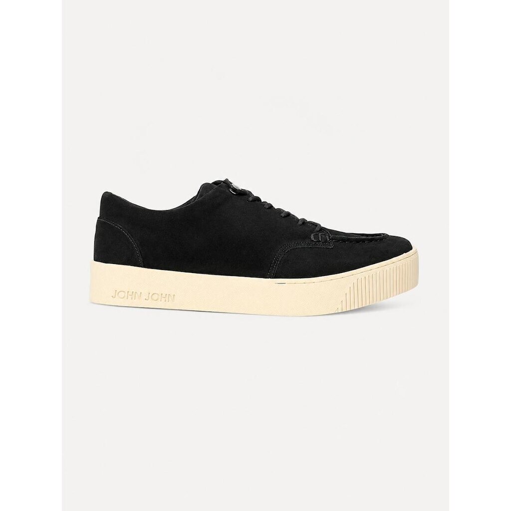 Tênis John John Masculino Couro Jayden Black
