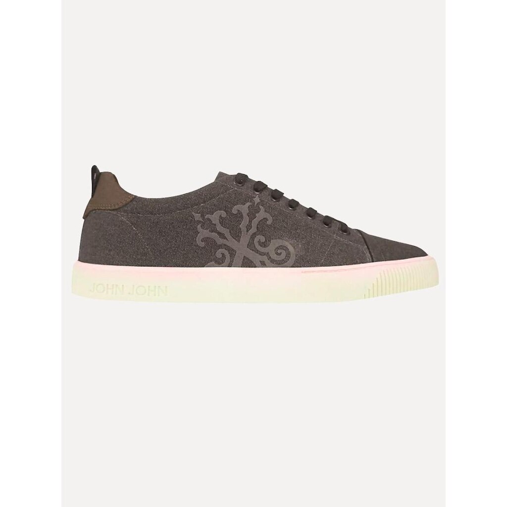 Tênis John John Masculino London Canvas Sola Mescla Marrom Escuro