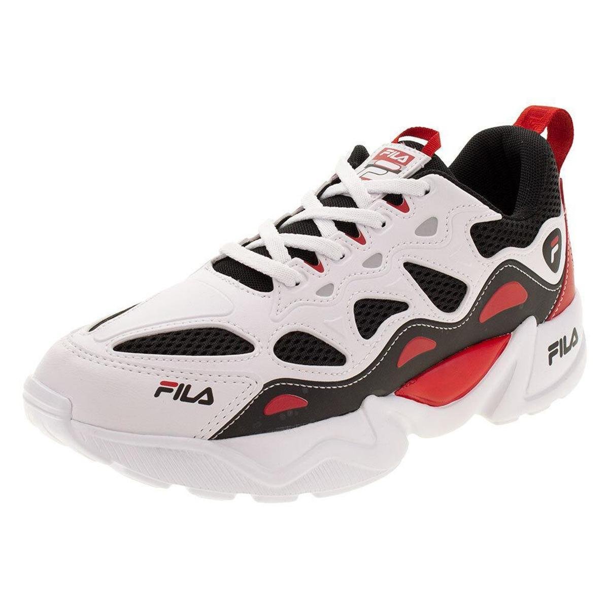 Tênis Jumper Fila - F01at008 - Preto+Branco Menor preço em Tênis Jumper Fila - F01at008 - Preto+Branco