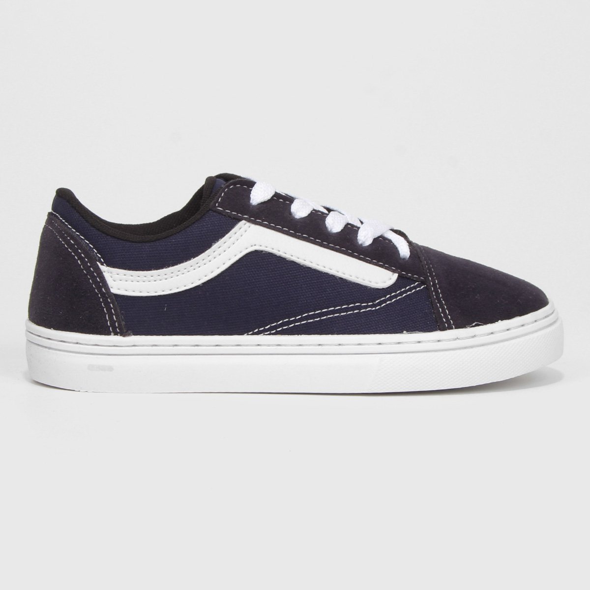 Tênis Juvenil 2Keep Old Skate - Marinho+Branco Menor preço em Tênis Juvenil 2Keep Old Skate - Marinho+Branco