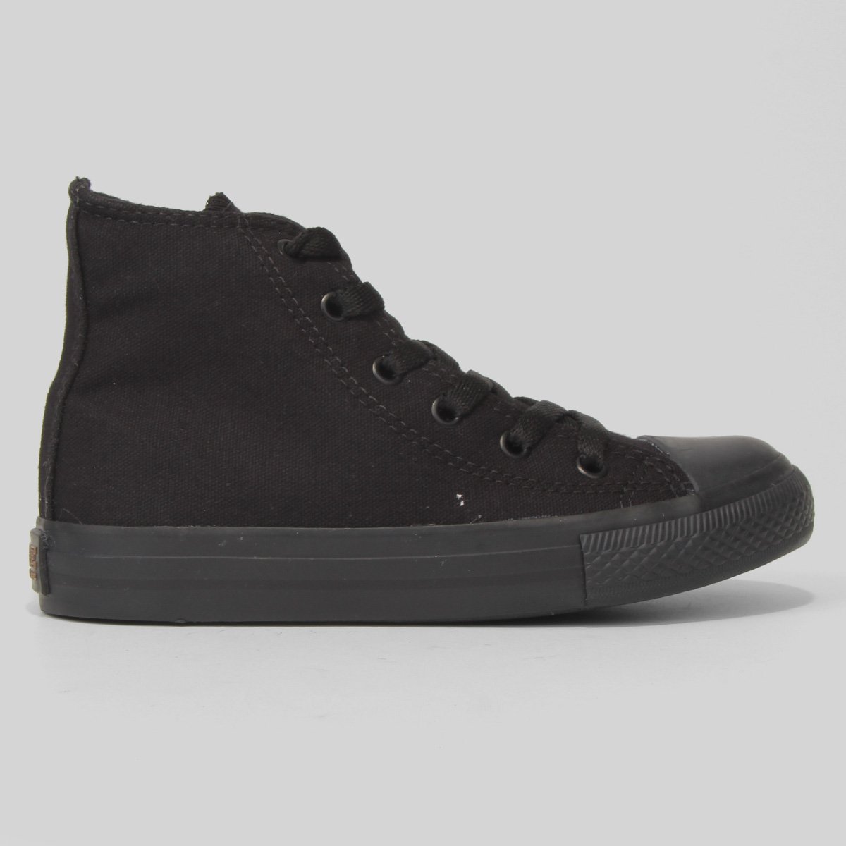 Tênis Juvenil Edge Cano Médio Lona - Preto+Chumbo Menor preço em Tênis Juvenil Edge Cano Médio Lona - Preto+Chumbo