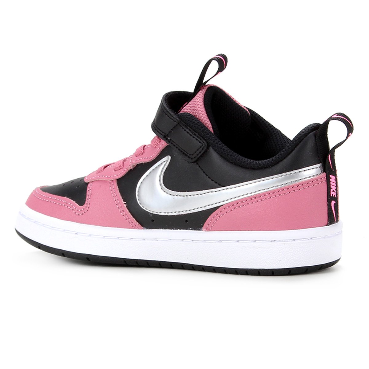 Tênis Juvenil Nike Court Borough Low 2 Bpv Masculino - Rosa+Preto | Zattini