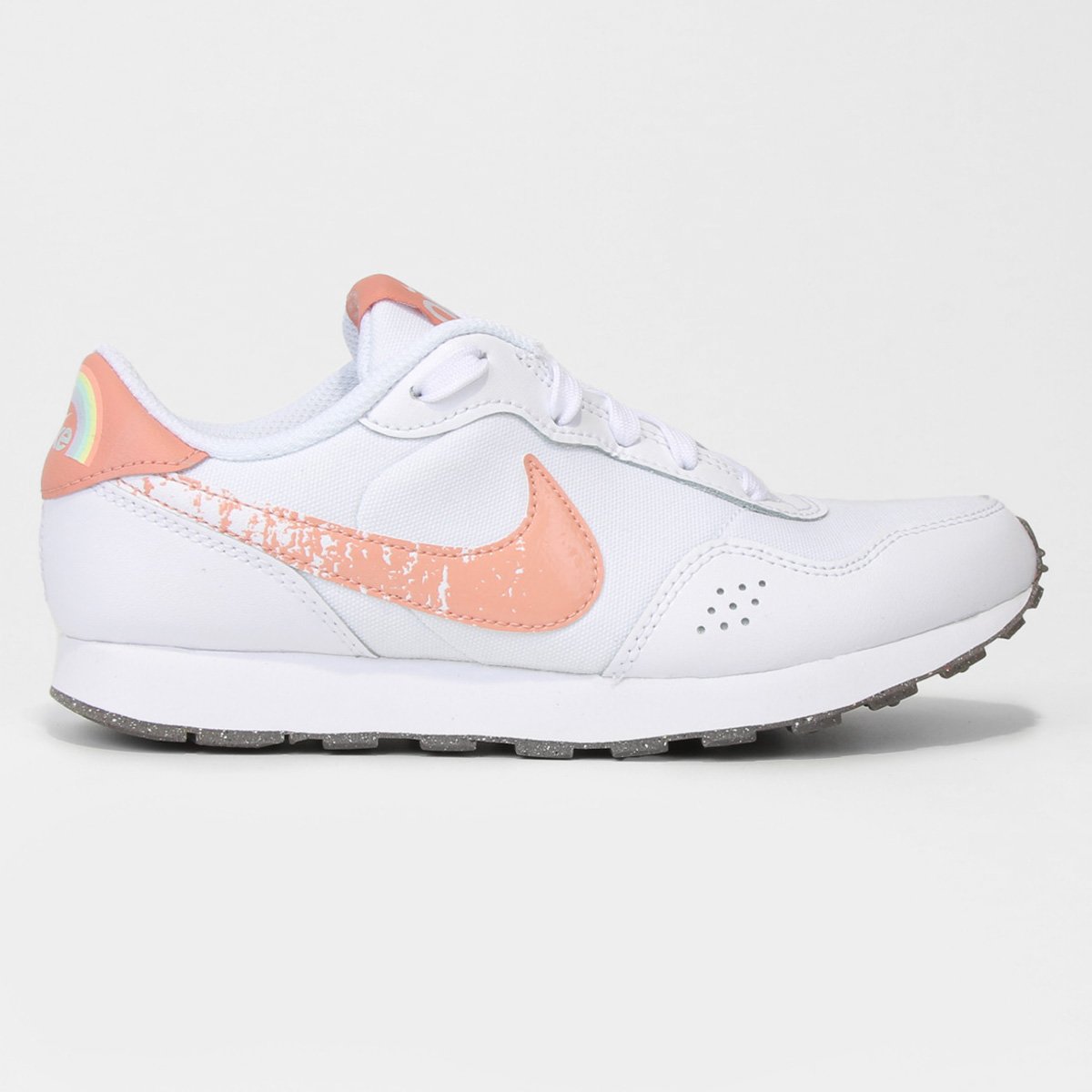 Tênis Juvenil Nike MD Valiant SE BG Masculino - Branco+Rosa Menor preço em Tênis Juvenil Nike MD Valiant SE BG Masculino - Branco+Rosa