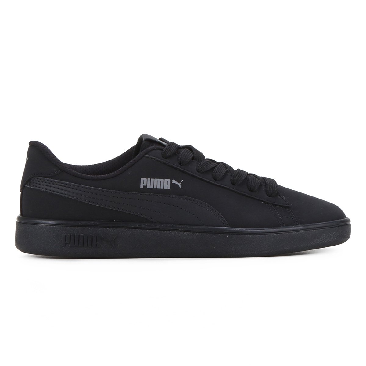 Tênis Juvenil Puma Smash V2 - Preto Menor preço em Tênis Juvenil Puma Smash V2 - Preto