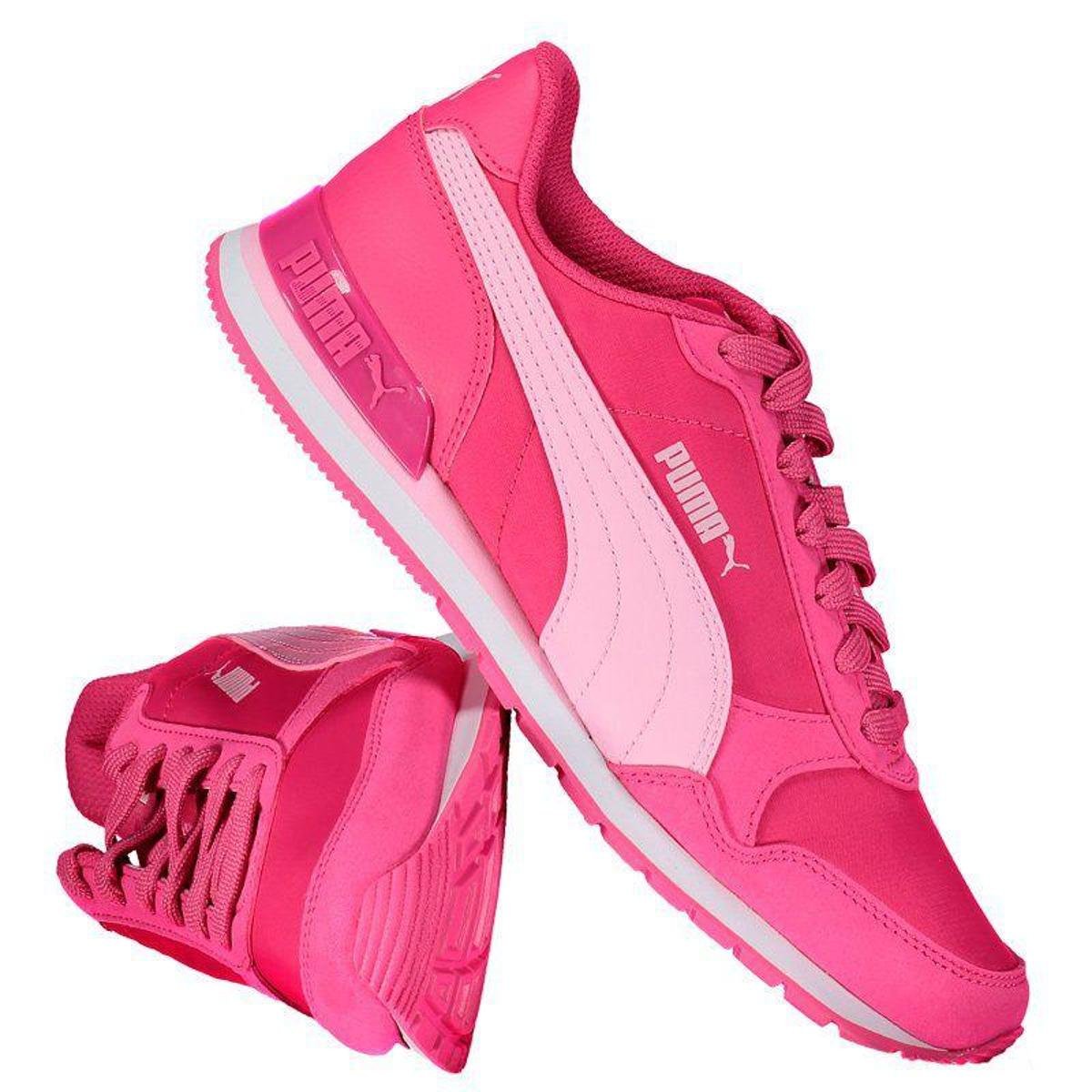 Tênis Juvenil Puma ST Runner V2 NL Feminino - Rosa Menor preço em Tênis Juvenil Puma ST Runner V2 NL Feminino - Rosa