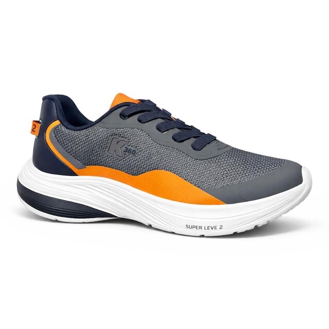 TENIS K-360 SUPER LEVE GRAFITE/MARINHO/LARANJA