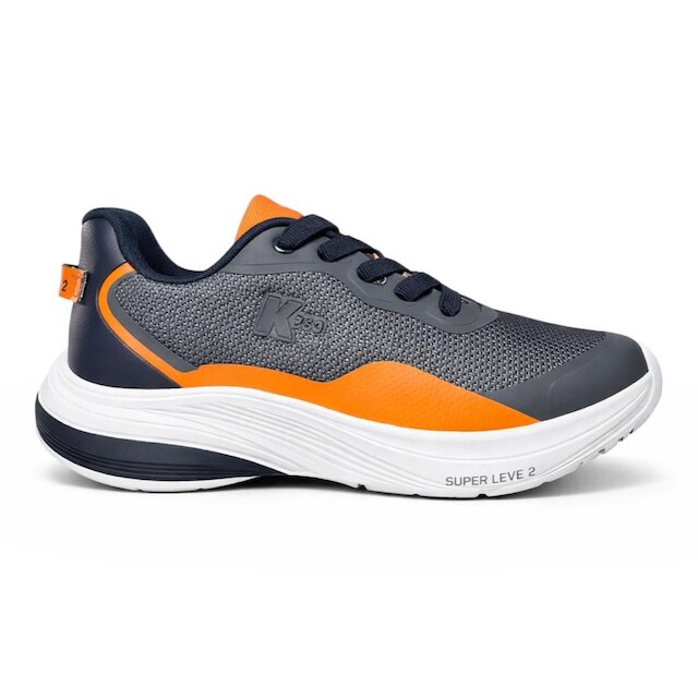 TENIS K-360 SUPER LEVE GRAFITE/MARINHO/LARANJA