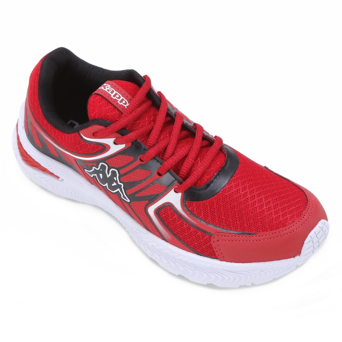 Tênis Kappa Flow Masculino - Vermelho+Preto Menor preço em Tênis Kappa Flow Masculino - Vermelho+Preto