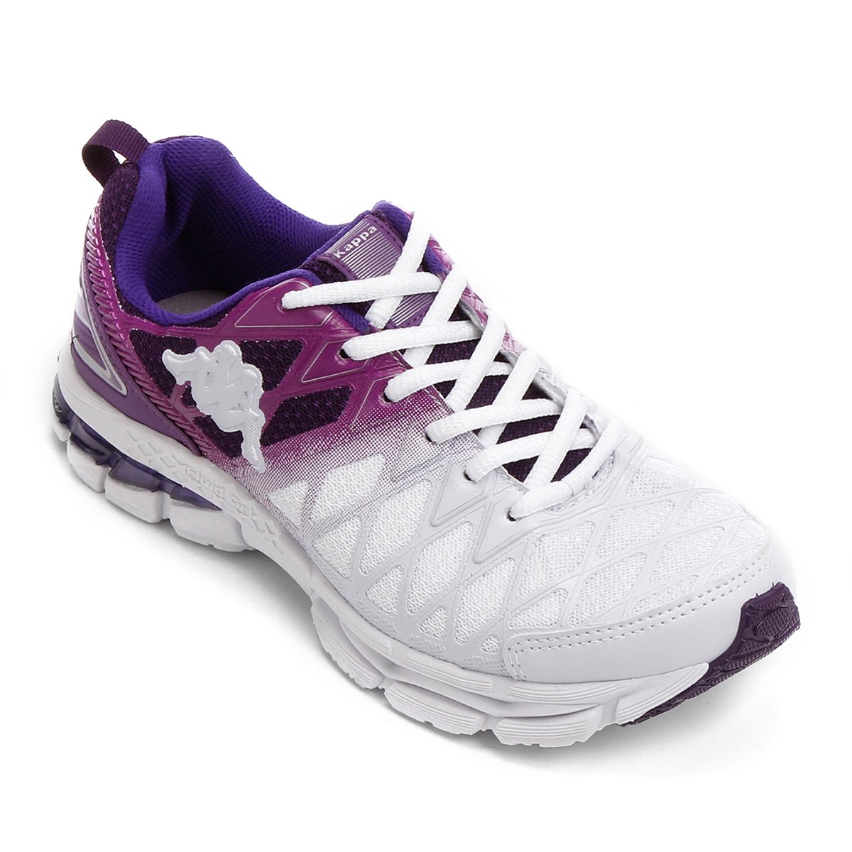Tênis Kappa Impact Feminino - Branco+Roxo Menor preço em Tênis Kappa Impact Feminino - Branco+Roxo