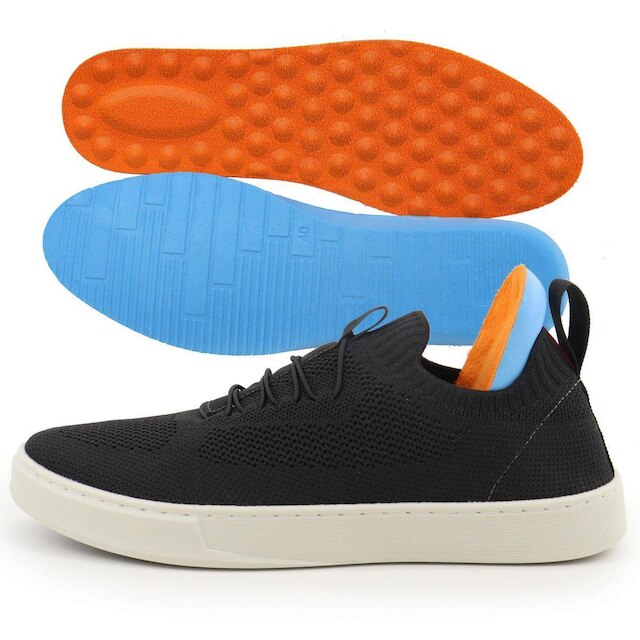 Tênis Knit Casual Masculino Slip On Malha Respirável Sem Cadarço Super Leve e Confortável