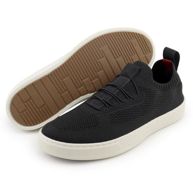 Tênis Knit Casual Masculino Slip On Malha Respirável Sem Cadarço Super Leve e Confortável